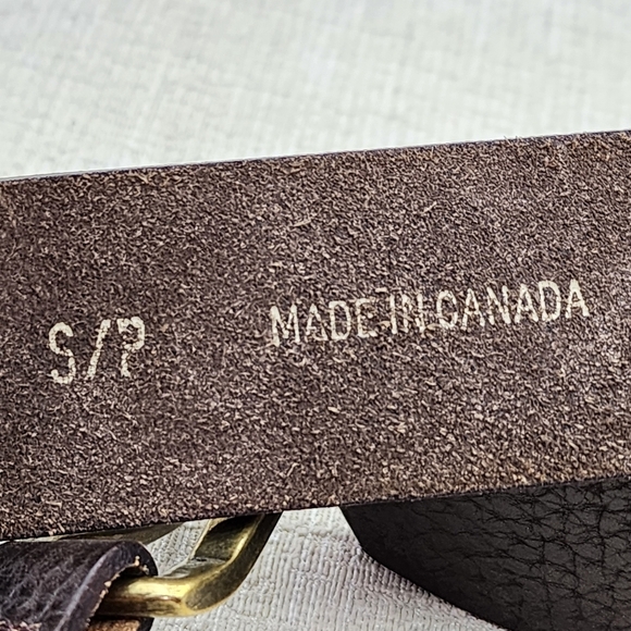 Women's Italian Leather Adjustable Buckle Floral Embroidered Belt - S/P - Picture 6 of 6
